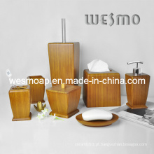 Set de banho de bambu carbonizado high-end (WBB0623A)